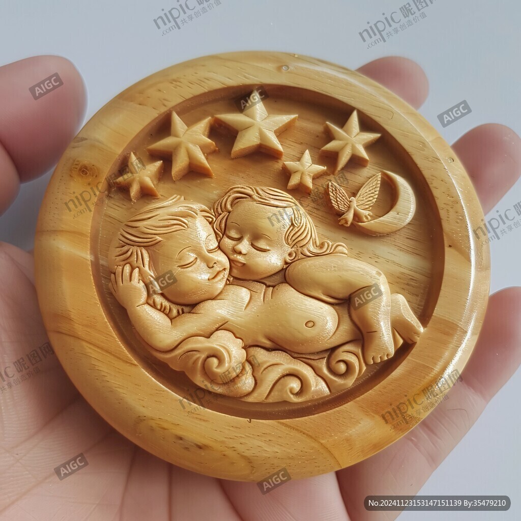 竹刻擺動件