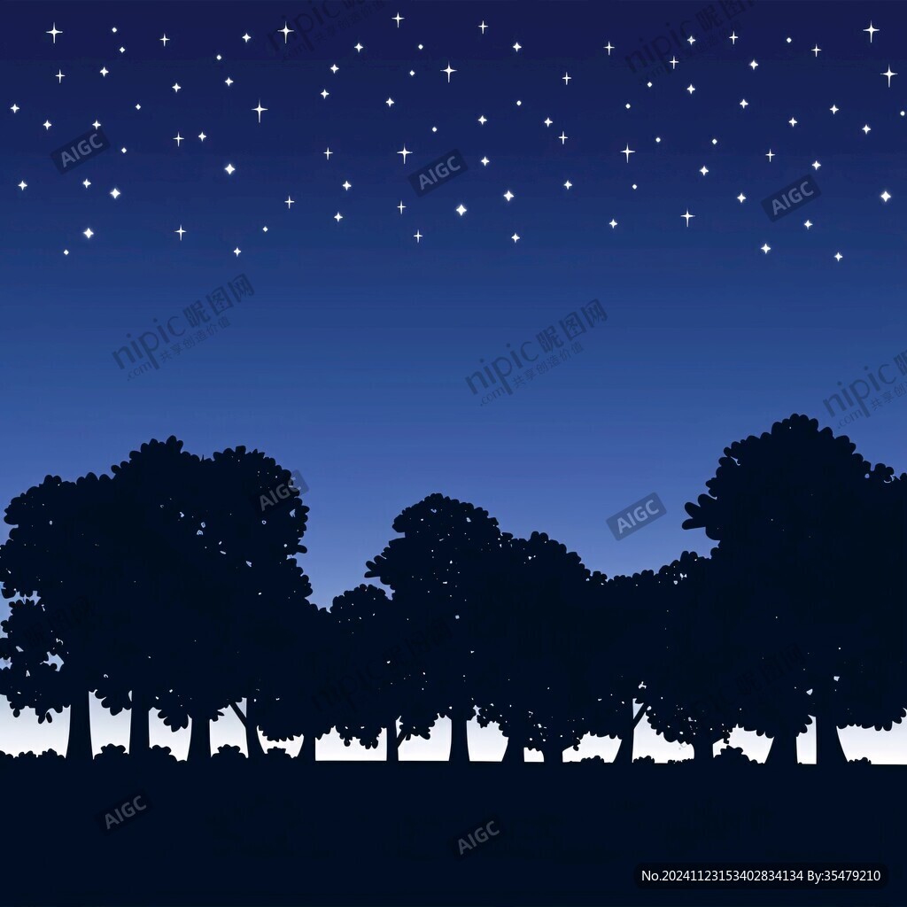 夜景藍色背景