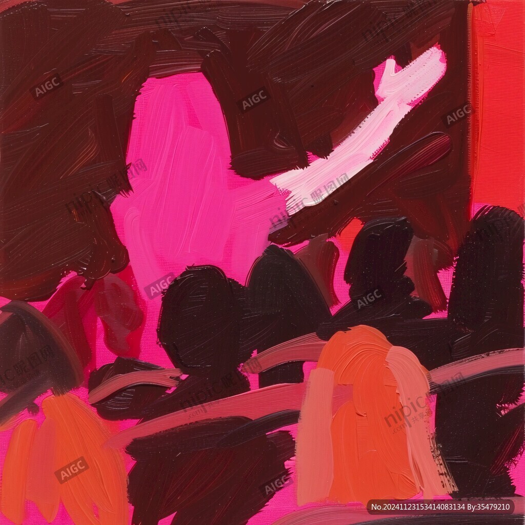 粉色畫作