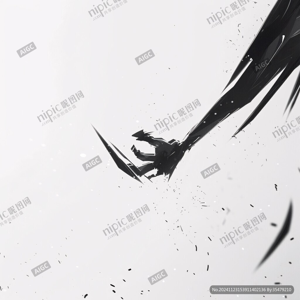 水墨風(fēng)格韻味墨韻黑白