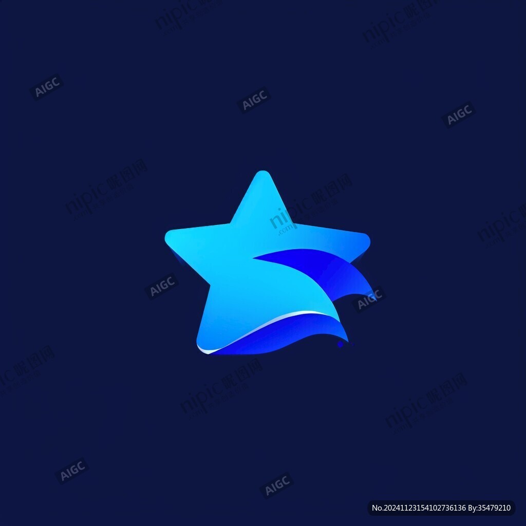 漸變星星logo