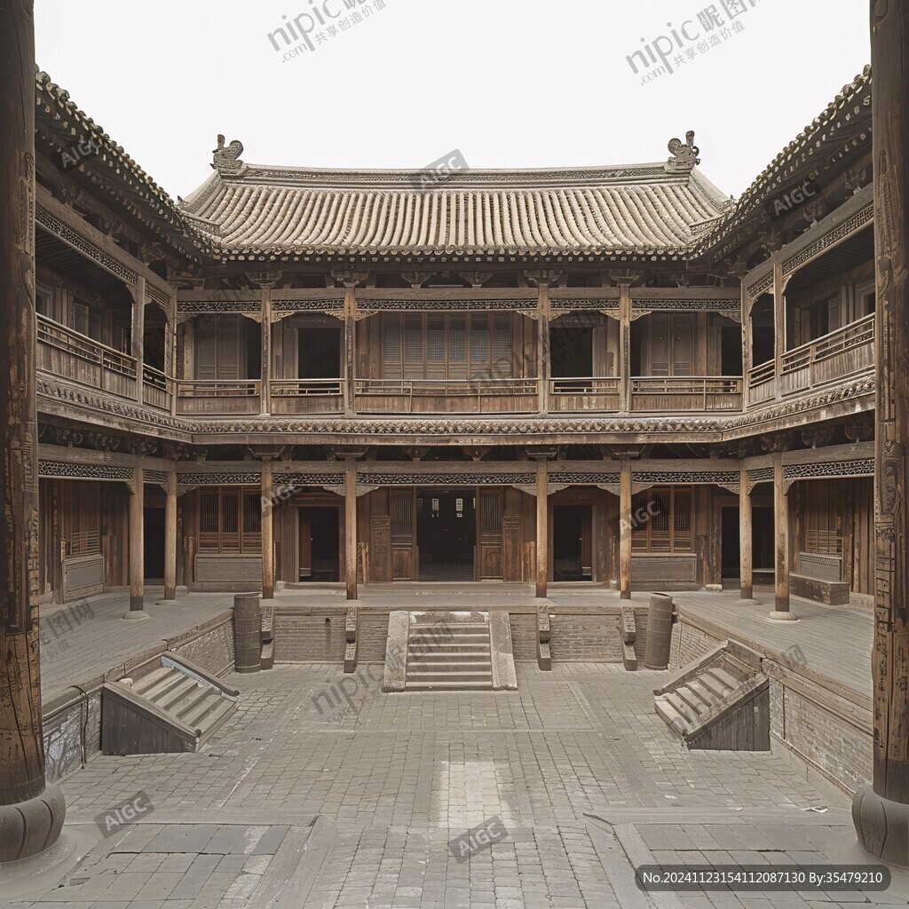 清代建筑中庭