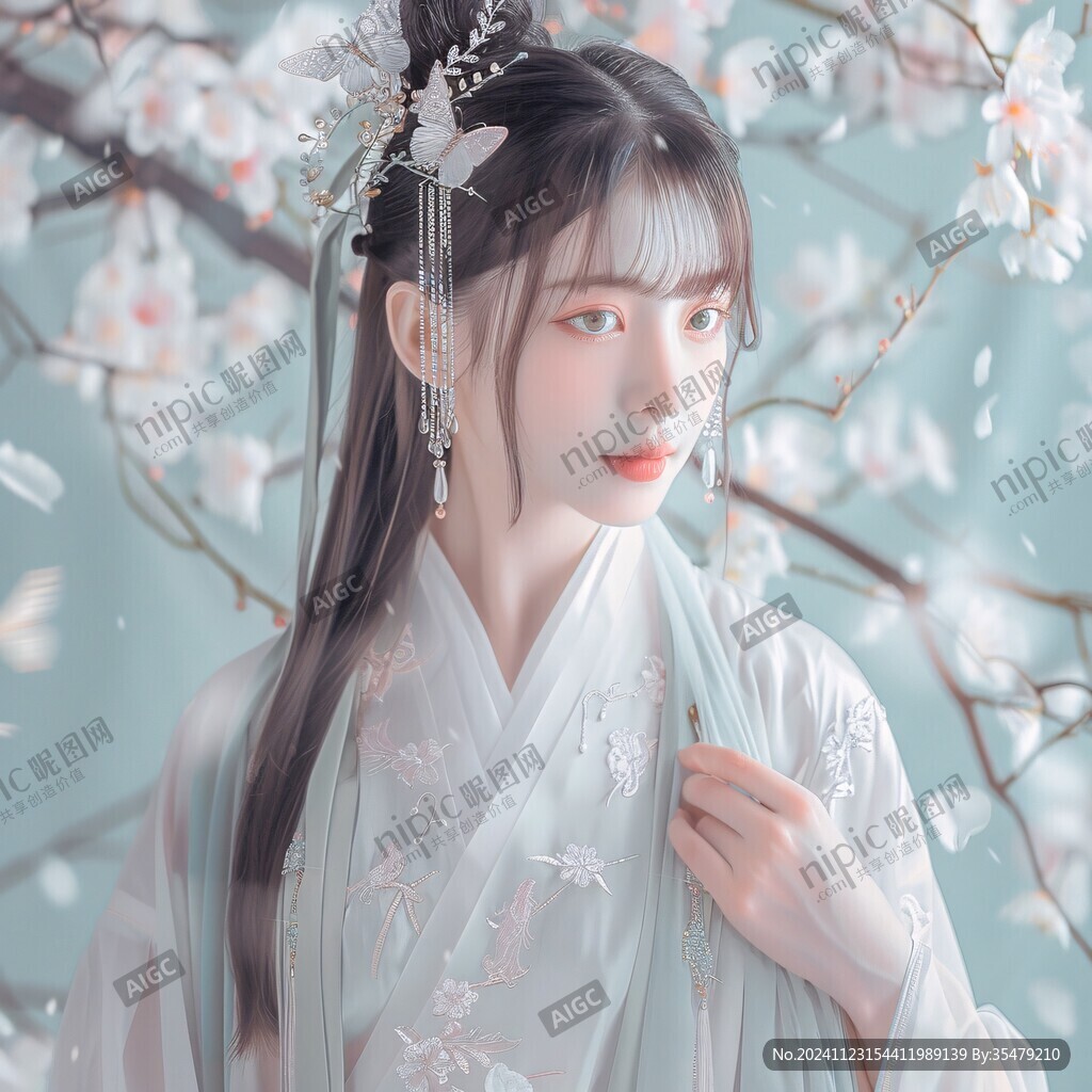 漢服美女插畫(huà)