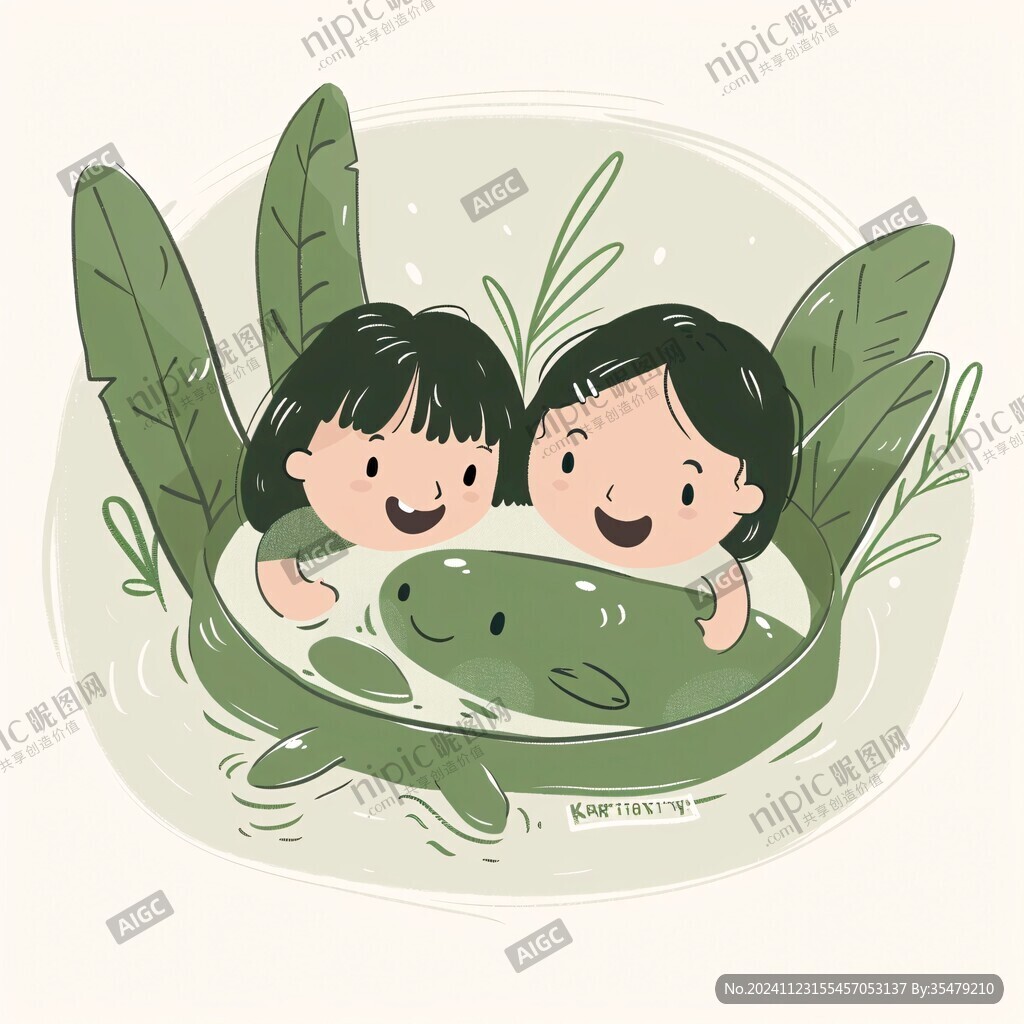 端午節卡通插畫