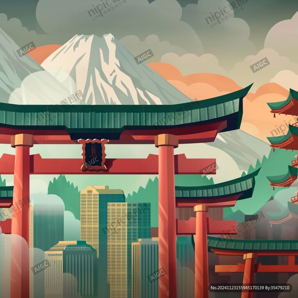 日本城市背景
