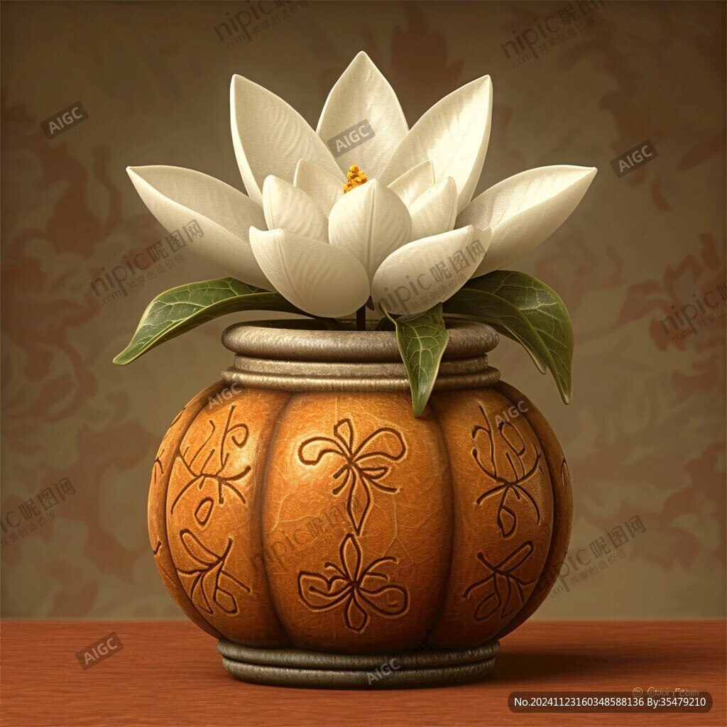 禪意蓮花擺件