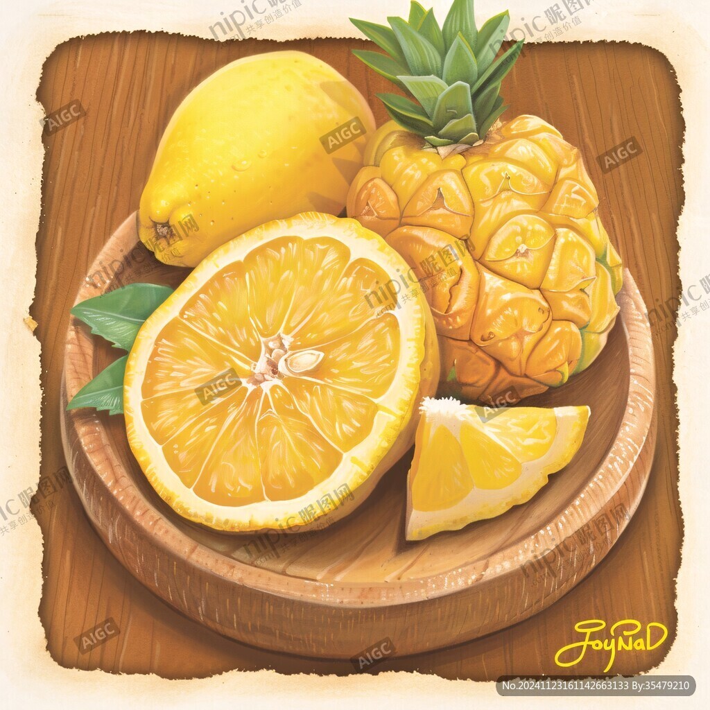 菠蘿口味插畫