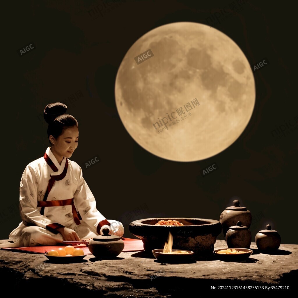 中秋節(jié)寫真畫面