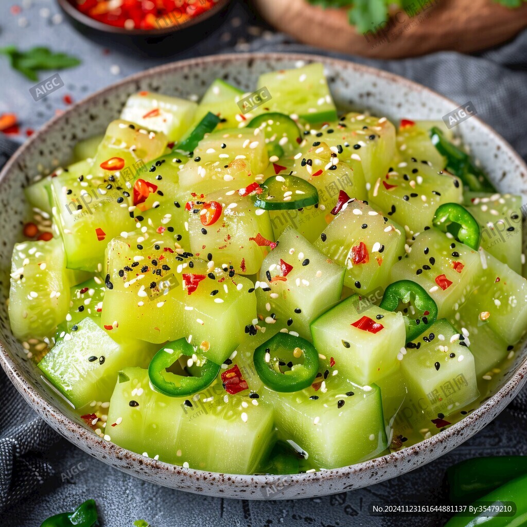 涼拌青瓜高清圖