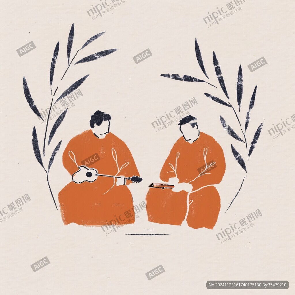 清朝人物型男文創插畫