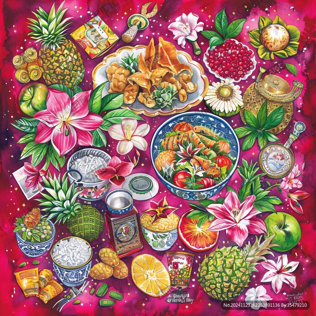 水果元素餐桌紙