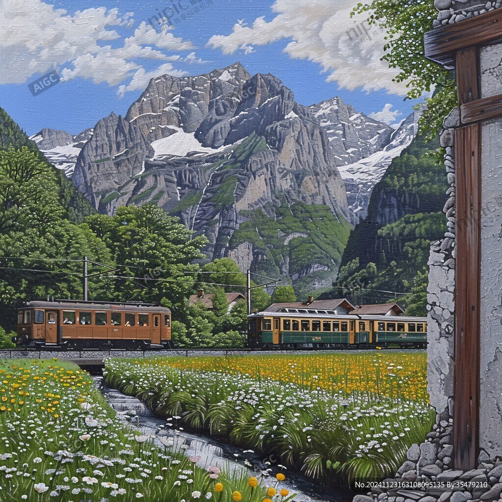 火車旅行風(fēng)景