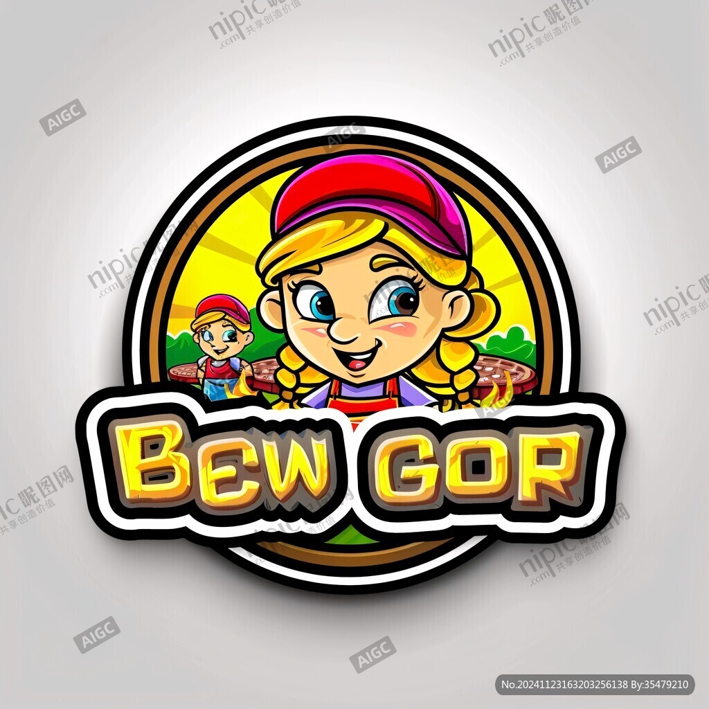 卡通野人logo