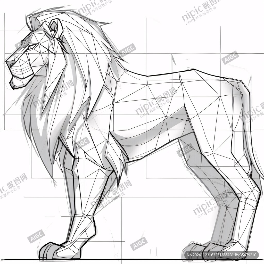 獅線稿