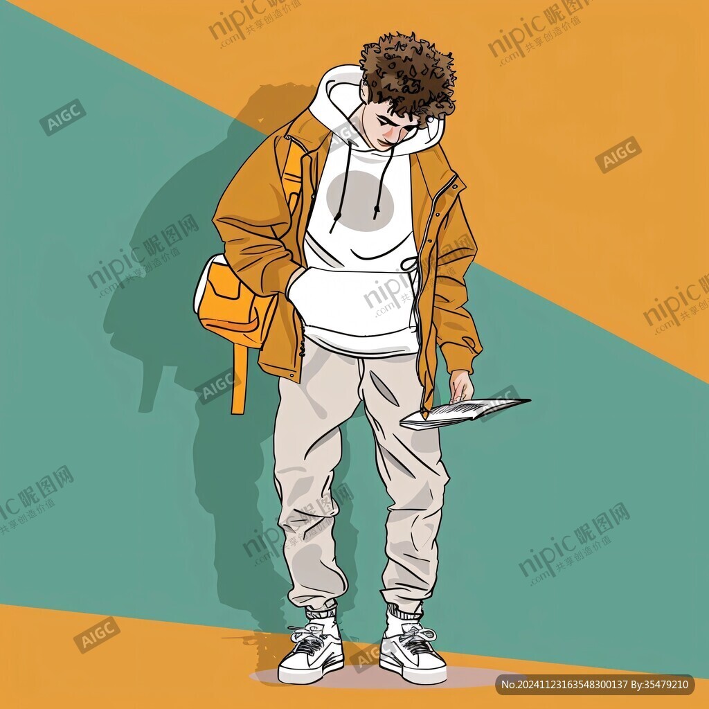 潮流人物插畫