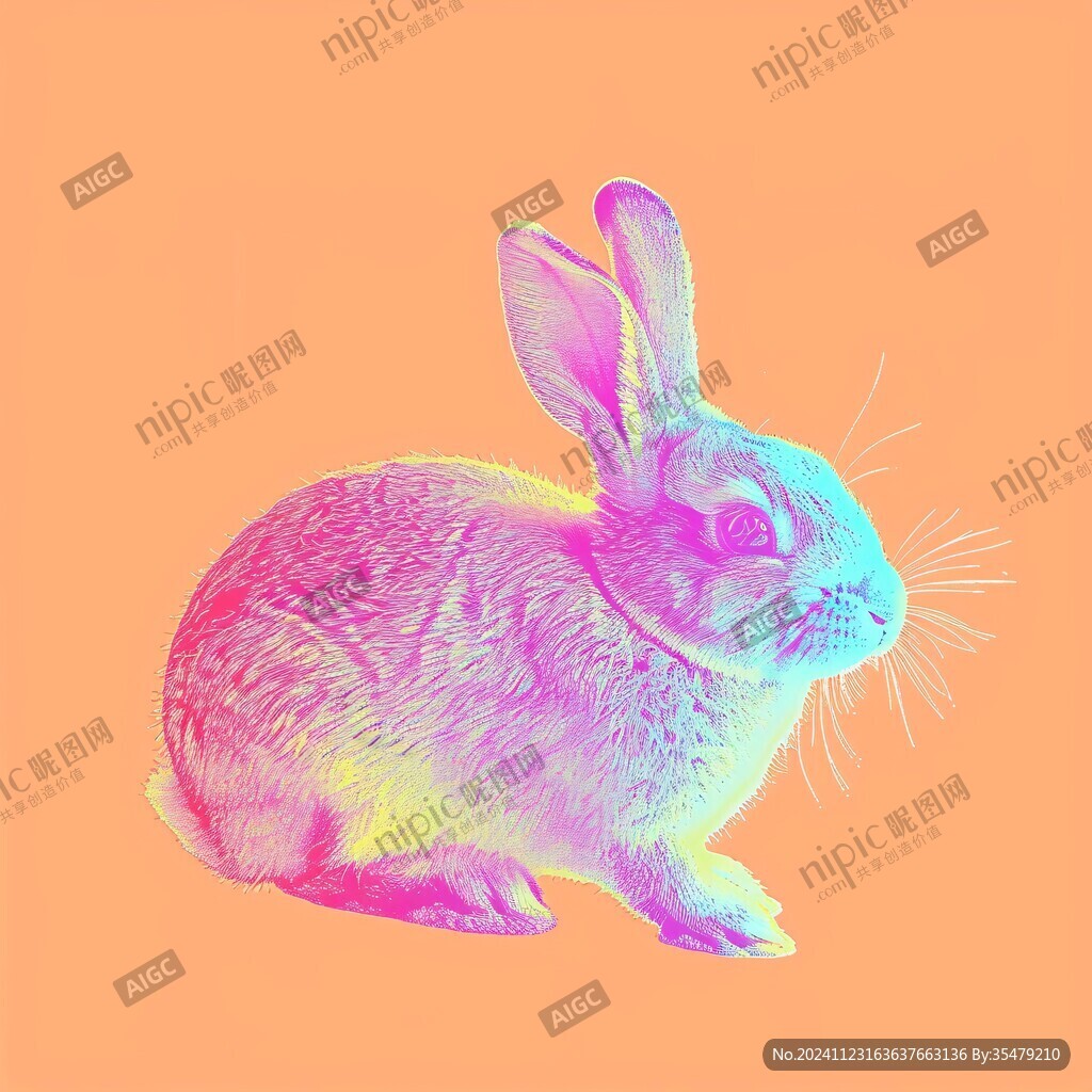 生肖兔模型
