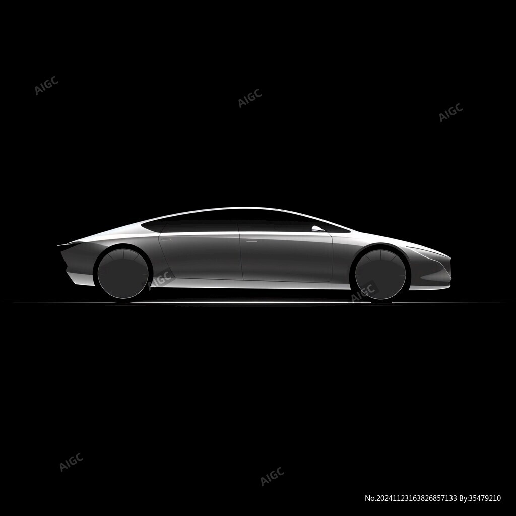 銀灰色汽車模型