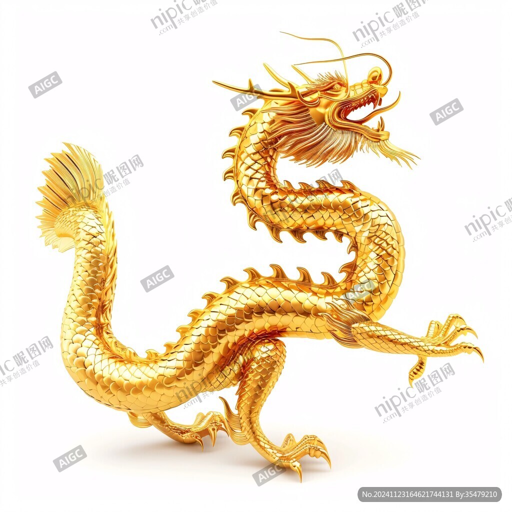 金色龍素材