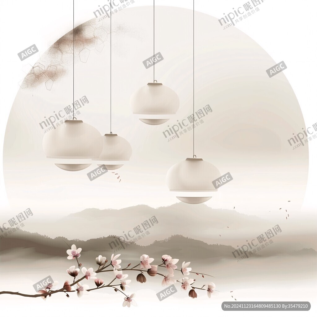新中式古風梅花