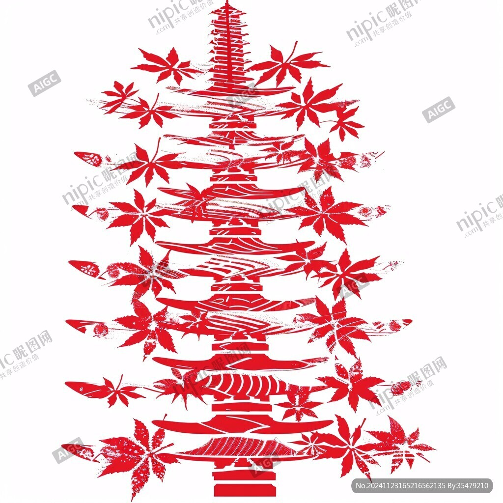 日本元素手繪裝飾圖