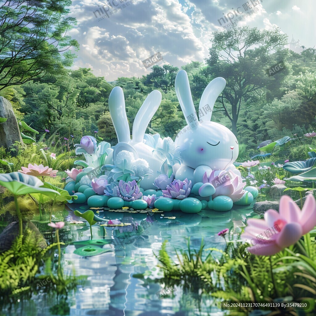 2023兔年花市美陳