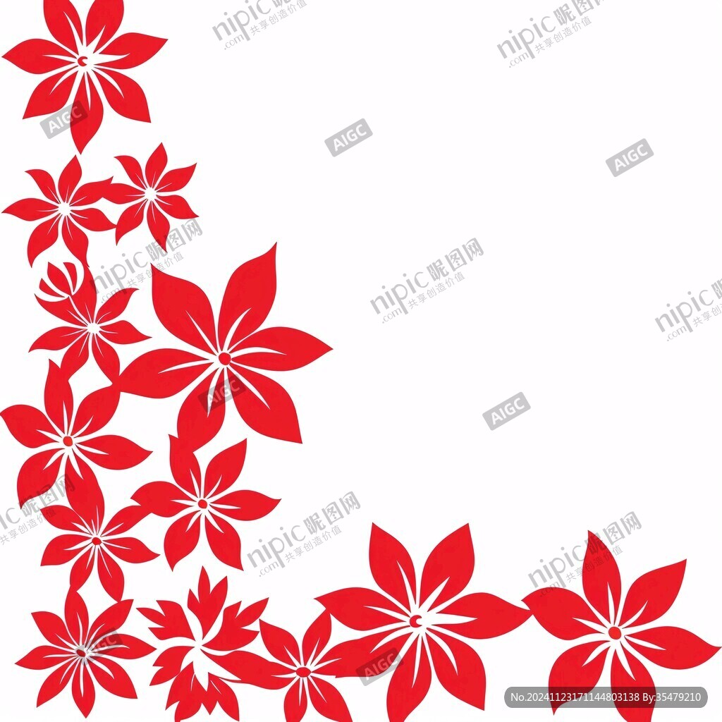 小紅花圖案設(shè)計(jì)