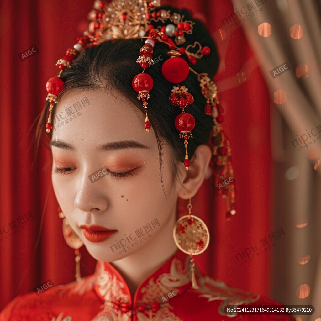 古風新娘頭飾