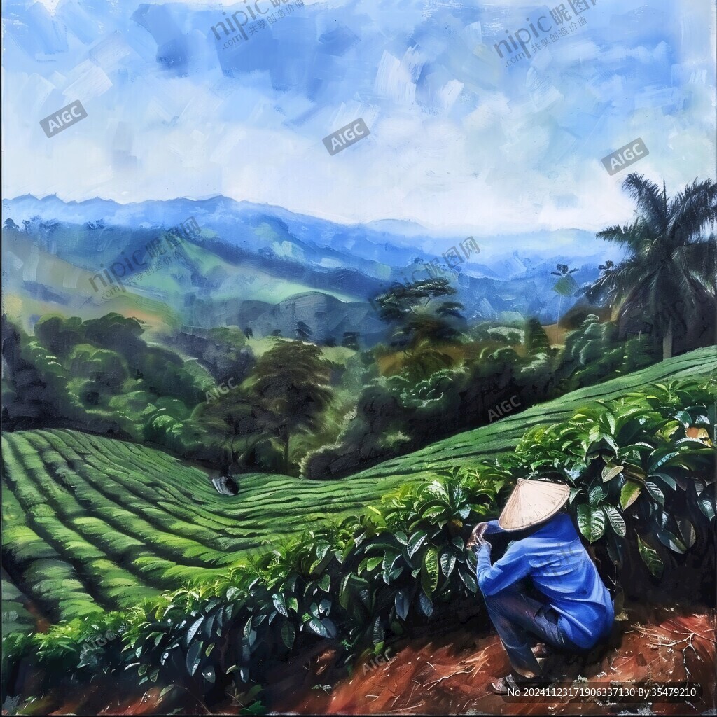 采茶人原創插畫