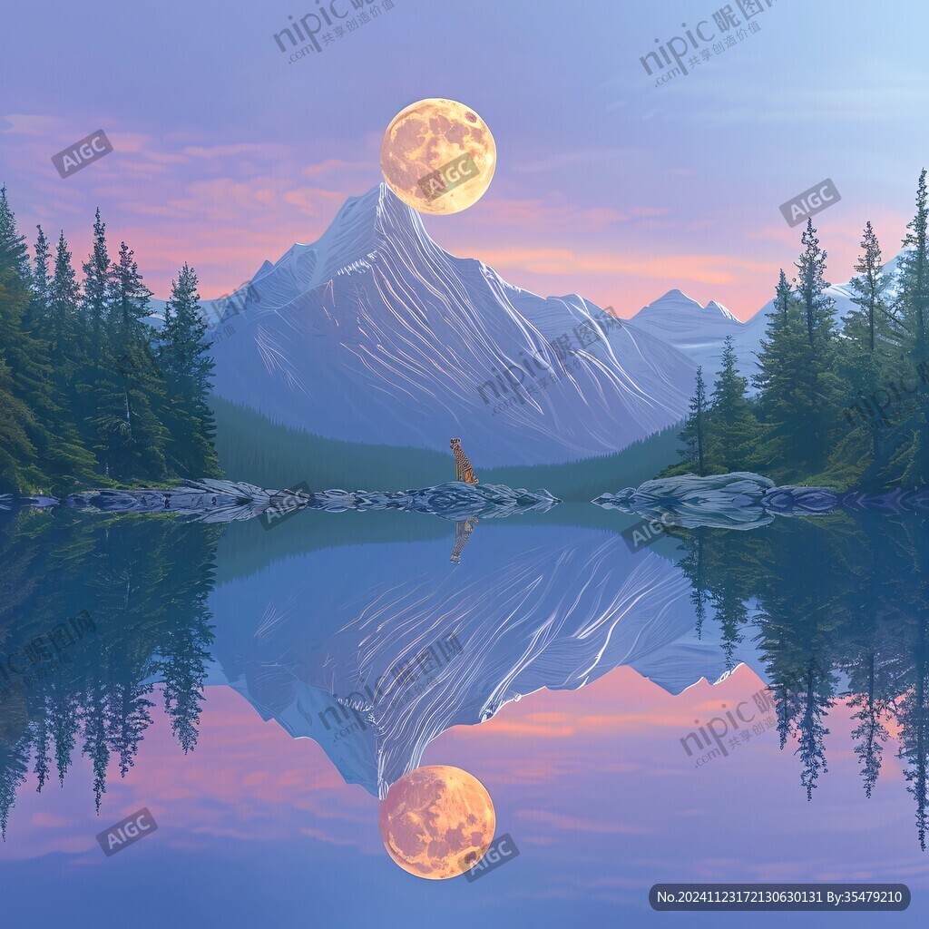山水月夜