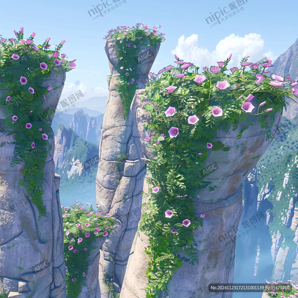 懸崖上的花朵