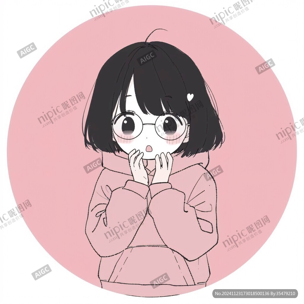 戴眼鏡q版女孩