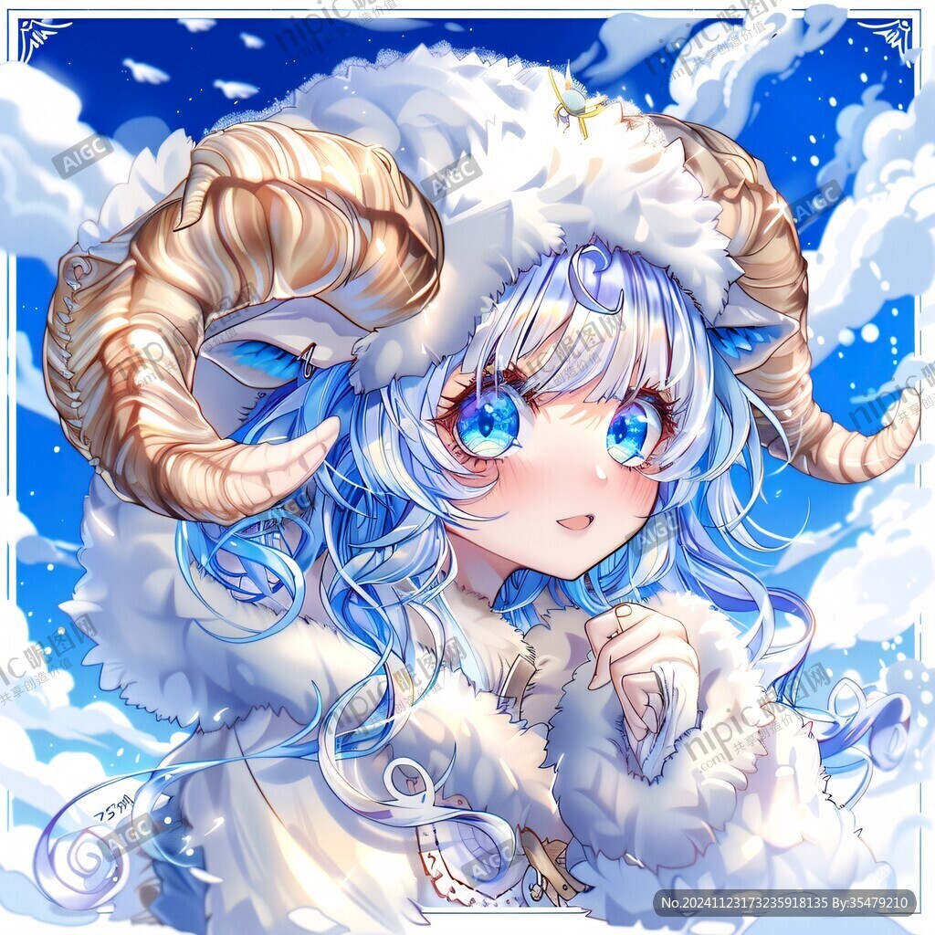 白羊座插畫