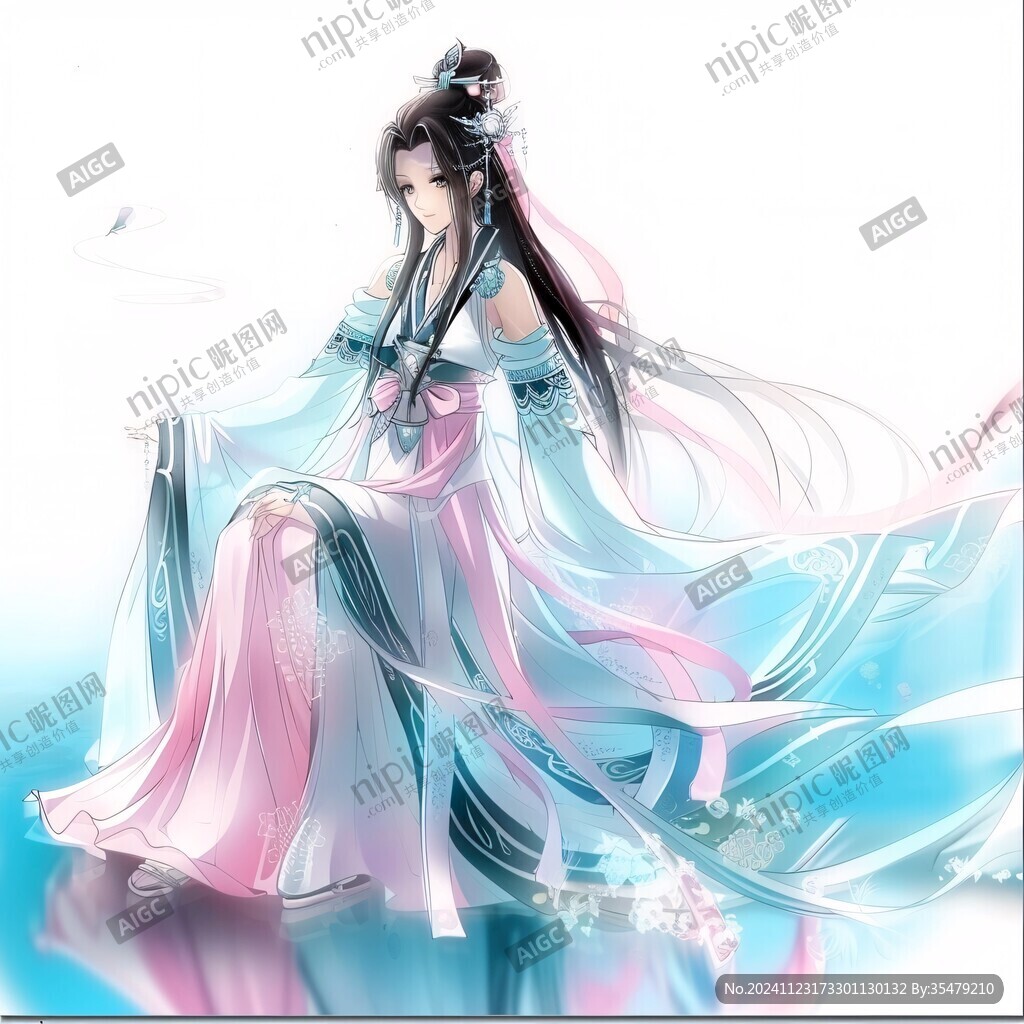 古裝女孩手繪