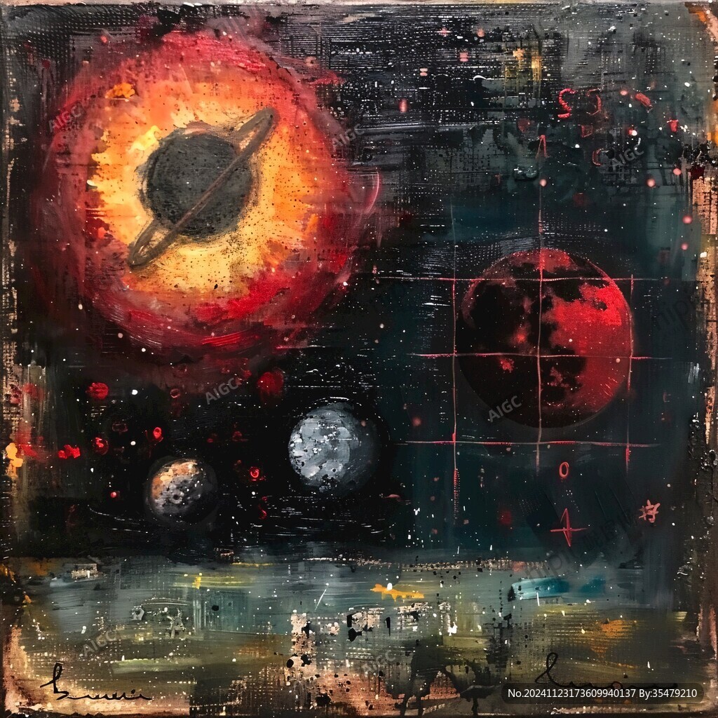 宇宙裝飾畫