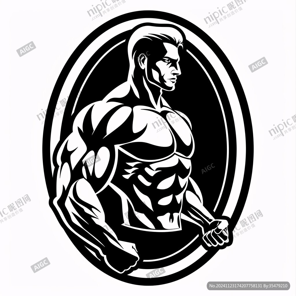 肌肉男標志