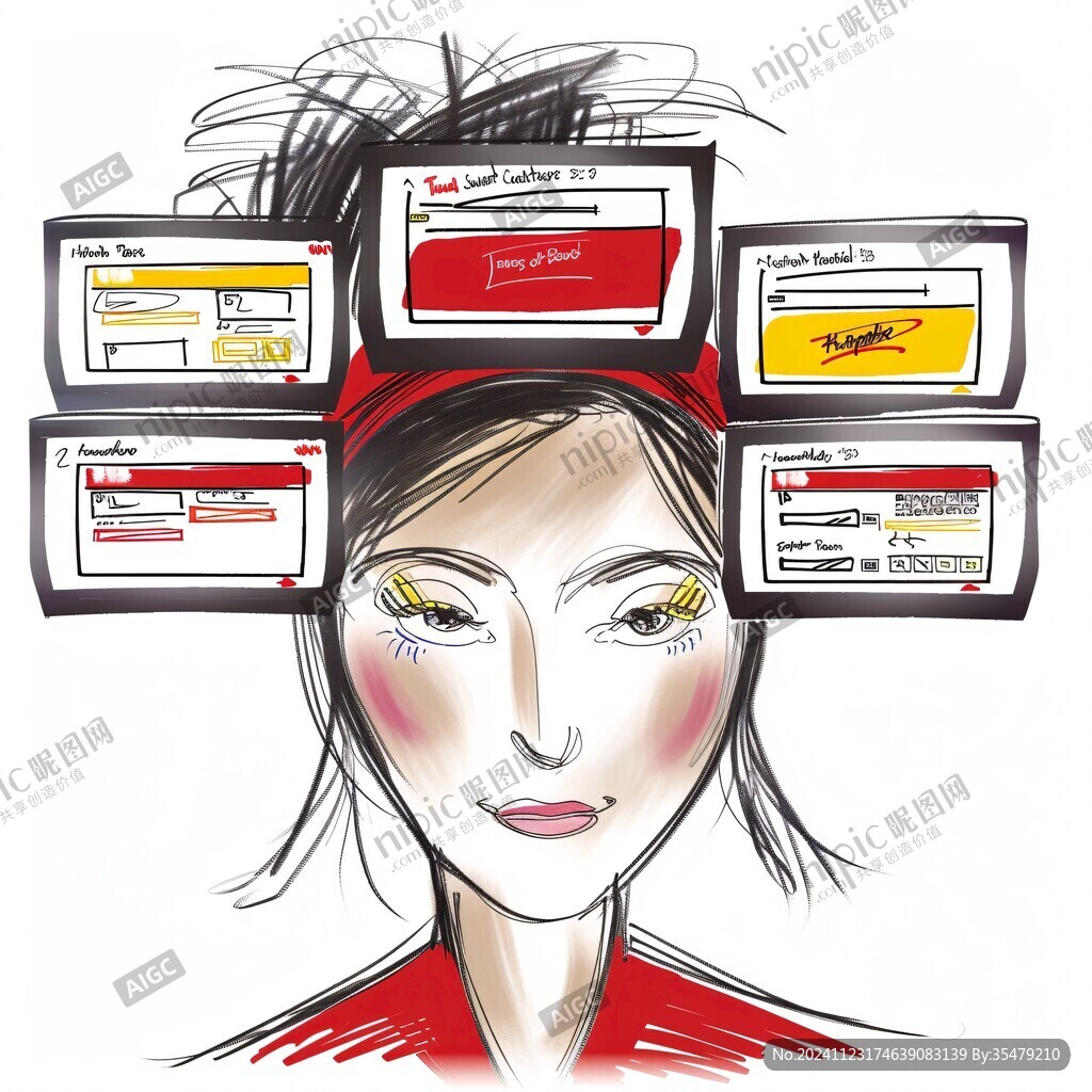 女性雜志插畫