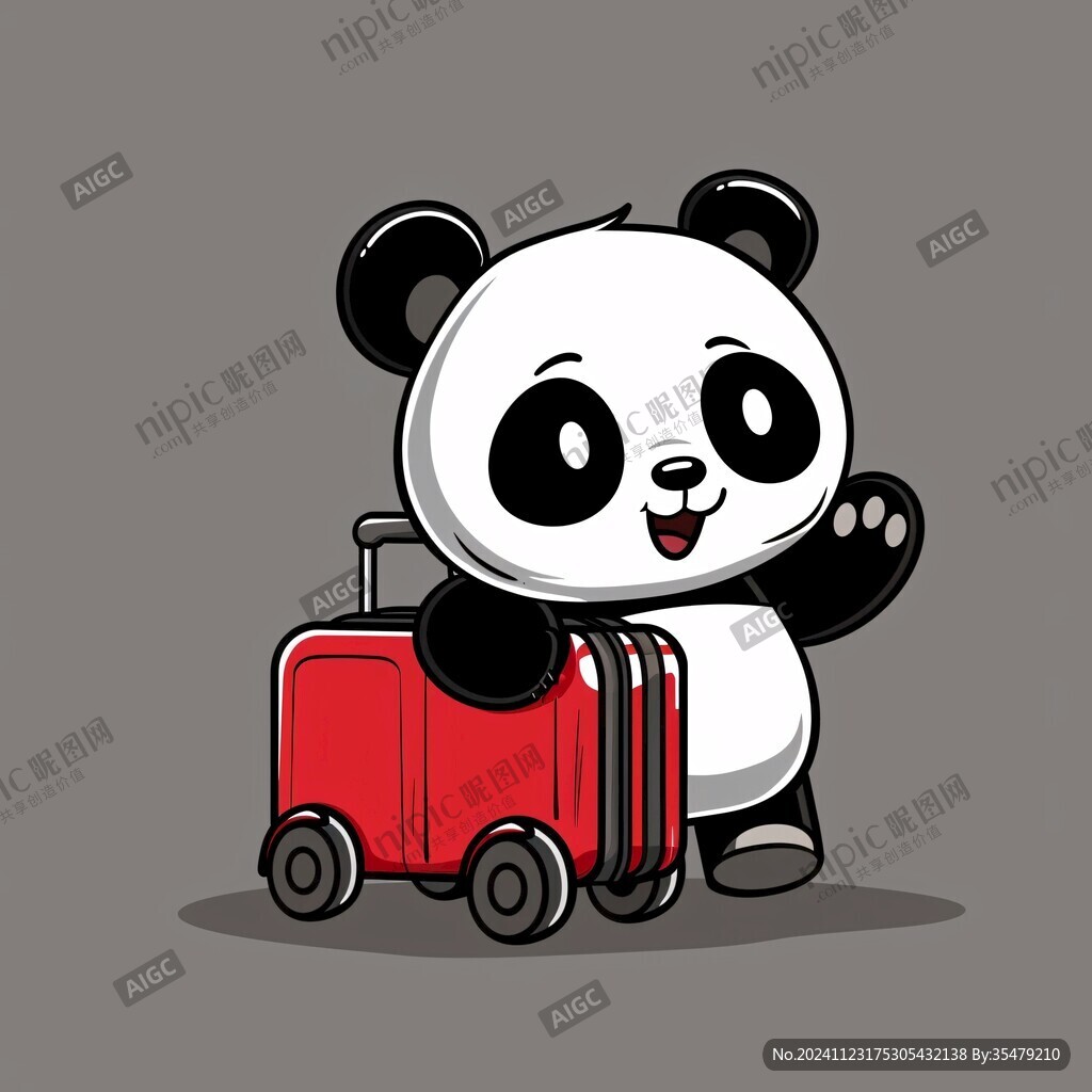 原創卡通熊貓卡通形象