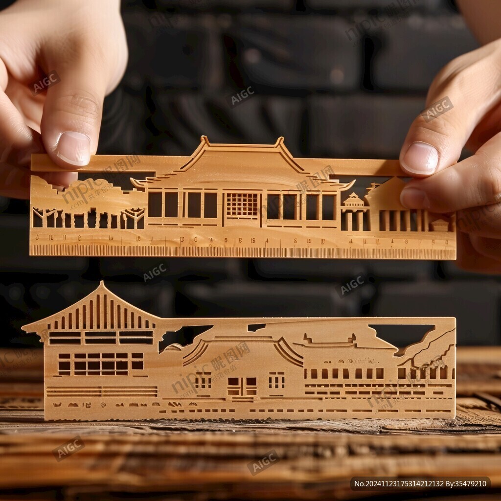 文創建筑木雕木刻手工