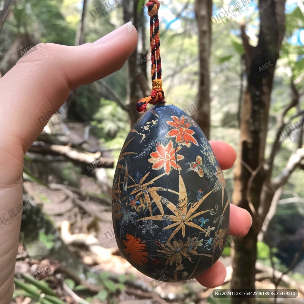 藍琥珀掛件