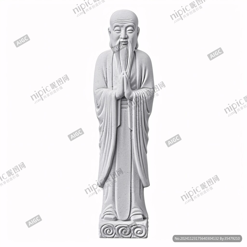 石雕人物立像