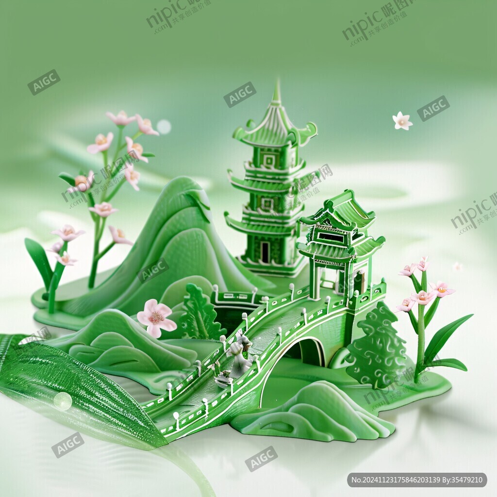 五亭橋插畫