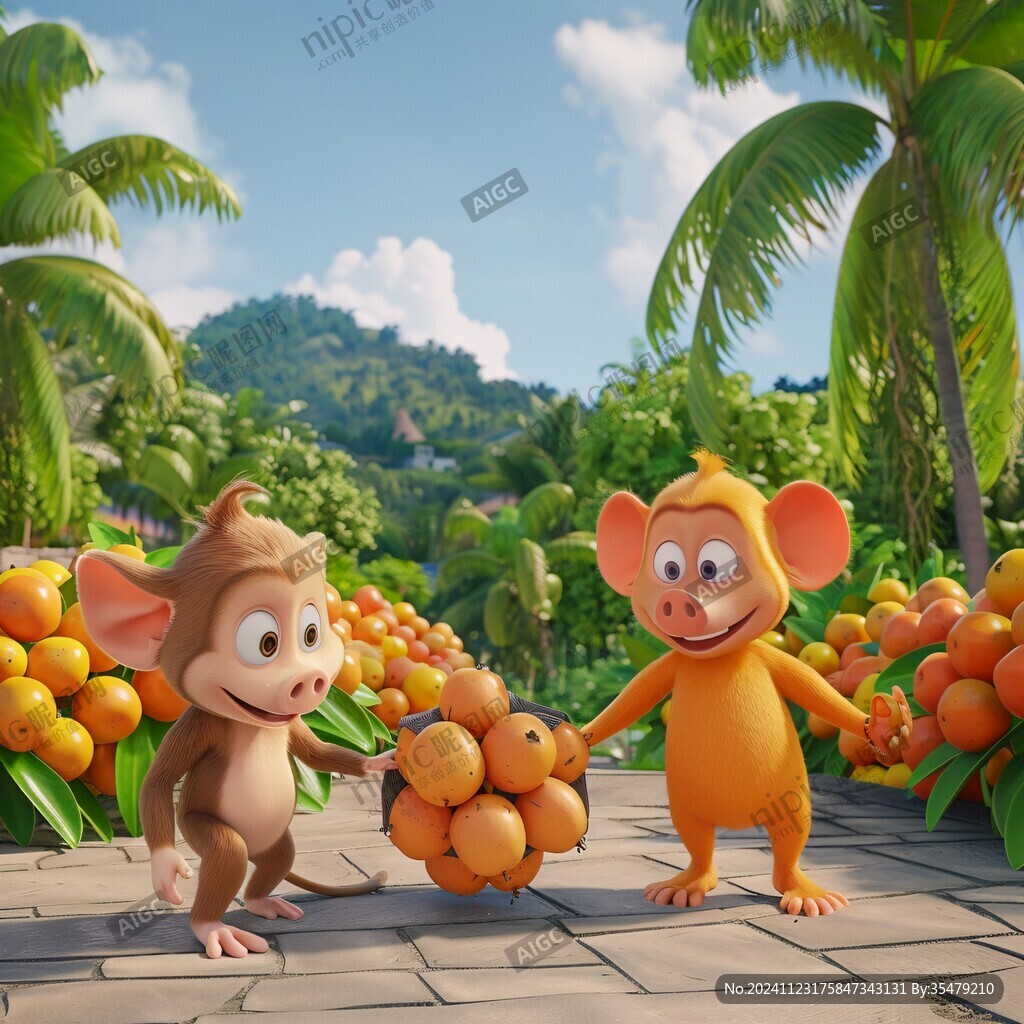 卡通寫實漫畫野生動物