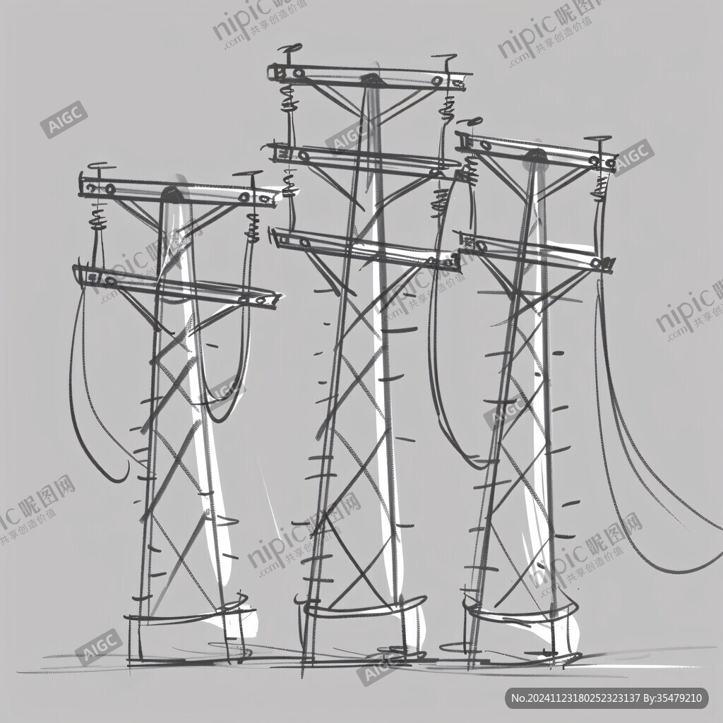 電力線描圖