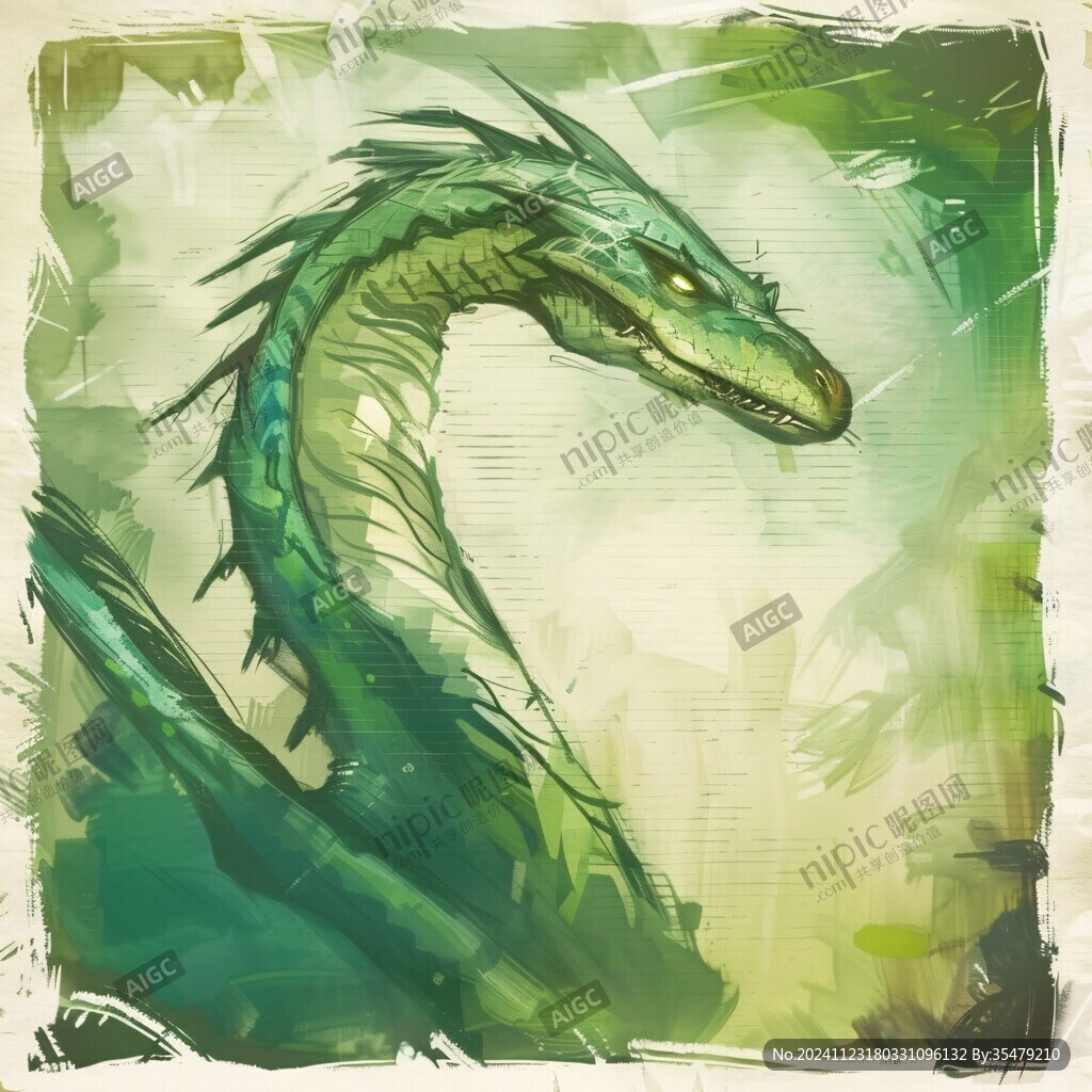 青龍插畫