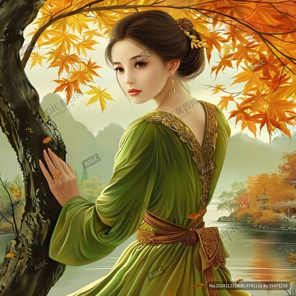 鼠繪古代美女