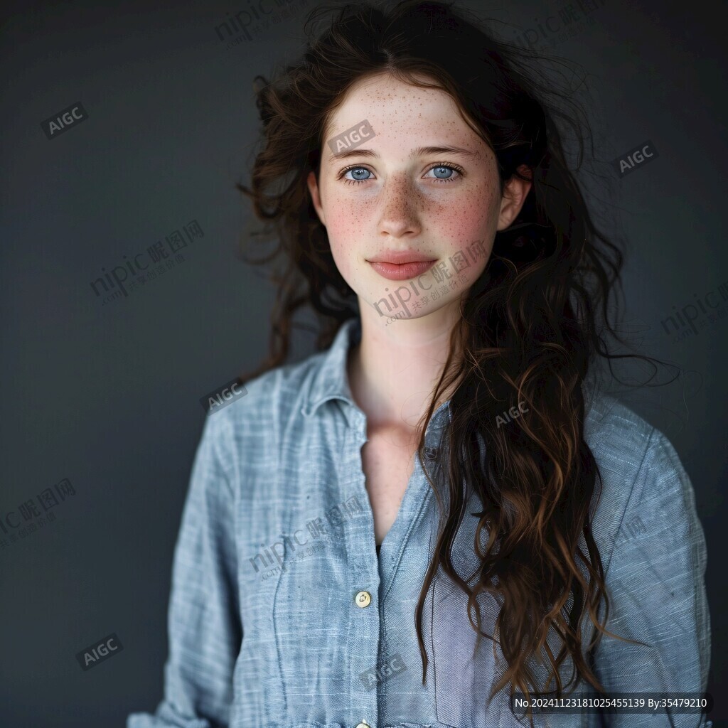 雀斑美人圖片