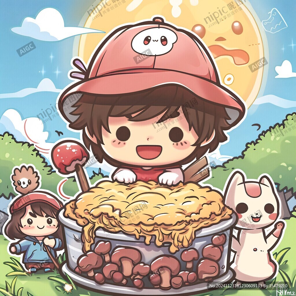 章魚燒插畫