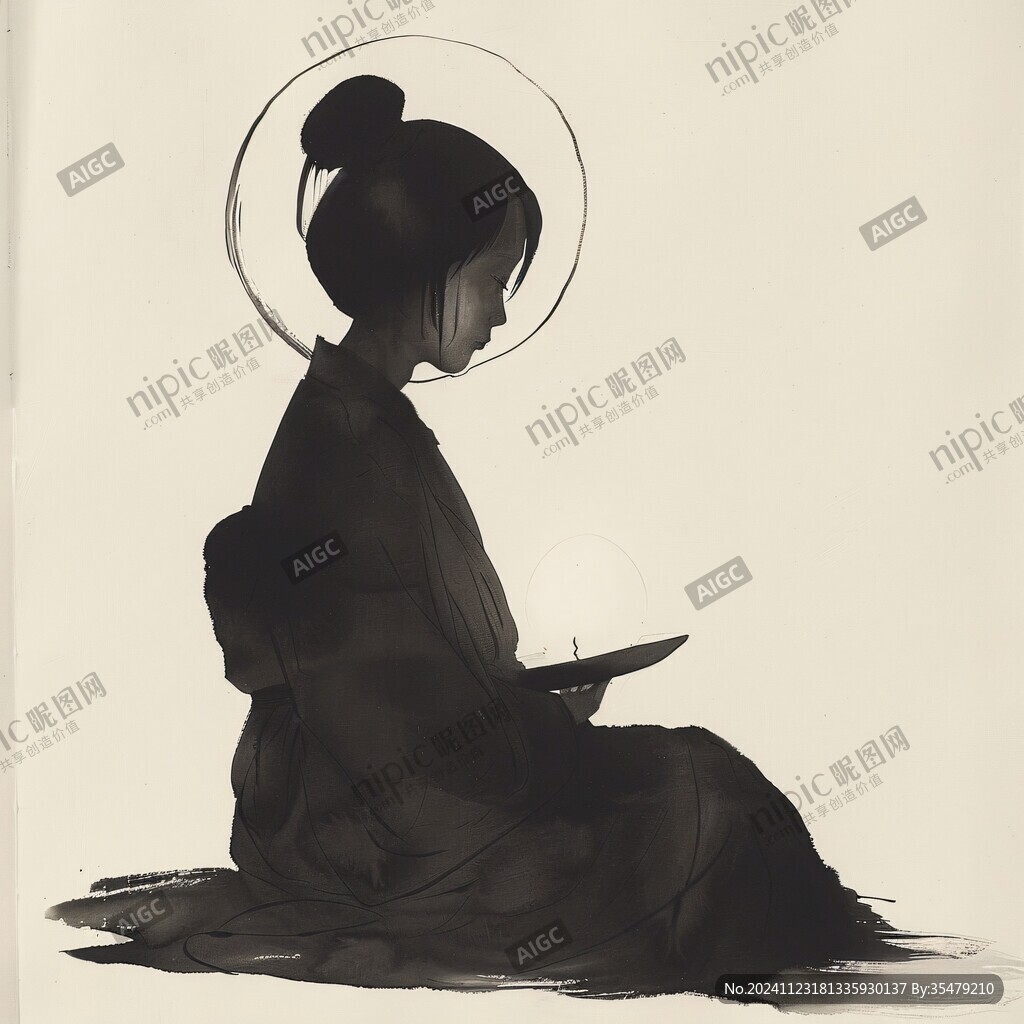 少女念經(jīng)圖