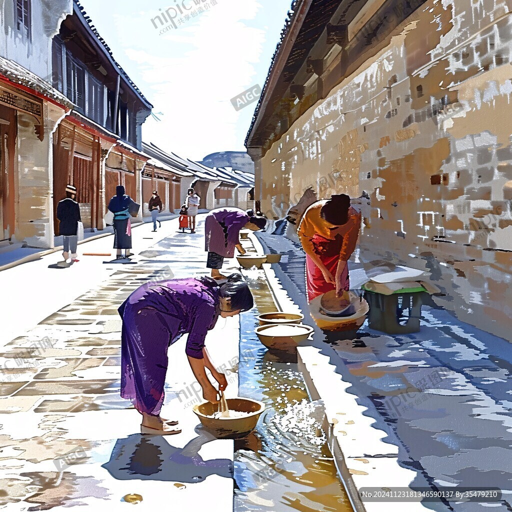 古津水驛插畫(huà)
