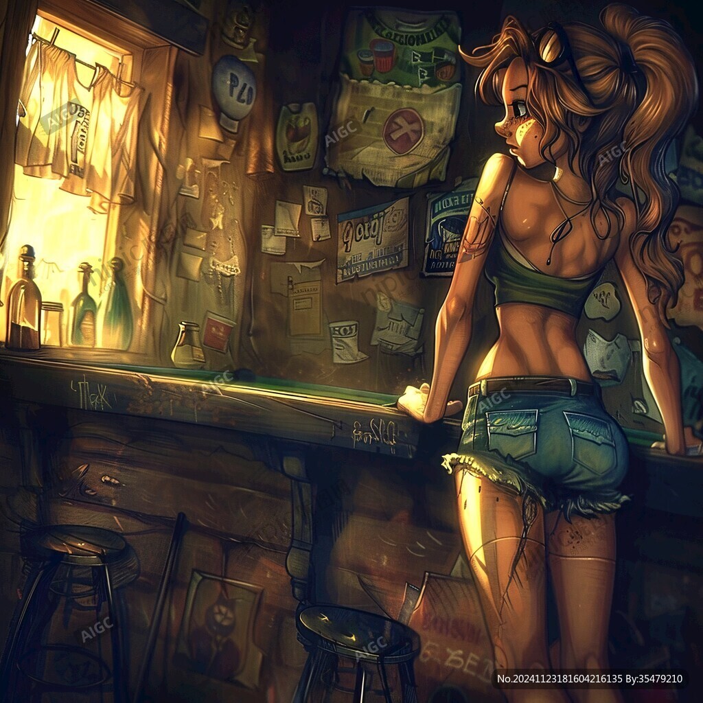酒吧插畫